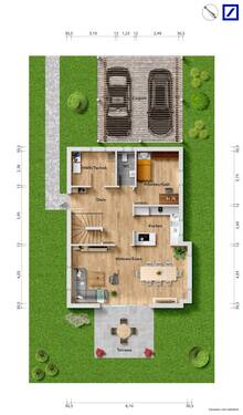 Erdgeschoss Haus 2 möbliert - 