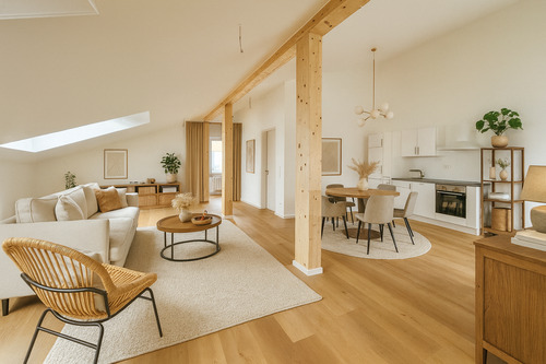 Wohnen Essen visualisiert - Etagenwohnung mit 87,00 m&sup2; in Marktl zur Miete