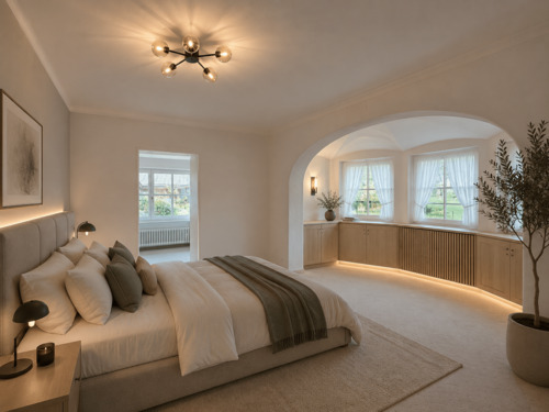 Schlafzimmer visualisiert - 