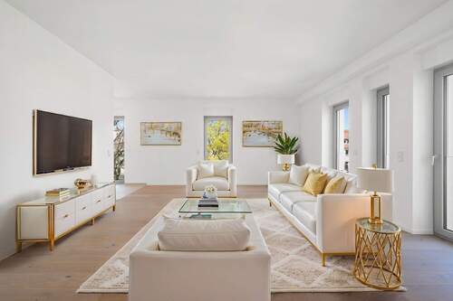 Lichtdurchflutetes Wohn-/Esszimmer (Beispieleinrichtung) - 