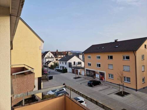 Blick vom Balkon zur Bäckerei - 