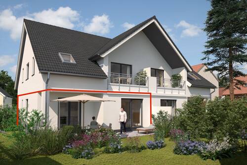 Haushinteransichtjpg.jpg - Etagenwohnung mit 80,00 m² in Bergen auf Rügen zum Kaufen