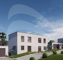 KfW40 Neubau: Toller Ausblick - Große Doppelhaushälfte im Baugebiet Neukirchen am Inn