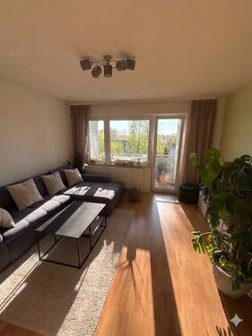 Wohnzimmer - Etagenwohnung mit 57,00 m&sup2; in Kirchlengern zur Miete