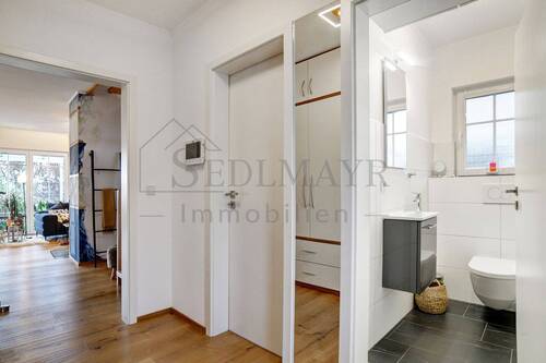 Ansicht EG Flur und Gäste WC - 5 Zimmer Einfamilienhaus in Seefeld