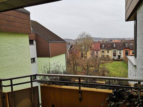 Blick vom Balkon nach Westen - 3 Zimmer Etagenwohnung zum Kaufen in Bamberg