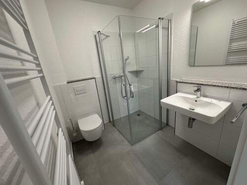 Badezimmer - Etagenwohnung mit 29,00 m² in Munster zur Miete