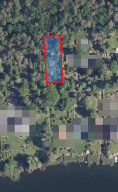 Luftbild - Repräsentatives Grundstück zwischen Falkenhagener See und Waldidylle - vor den Toren Berlins