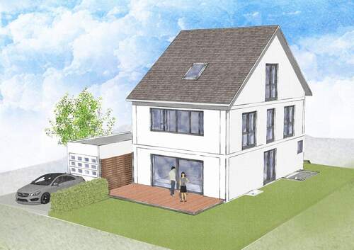 Unverbindliche Illustration - Geplant für Familien: Freistehendes Einfamilienhaus in ruhiger Lage von Schönaich