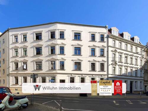 Hausansicht - Investment in Gohlis-Süd: SingleStudenten Apartment mit Einbauküche