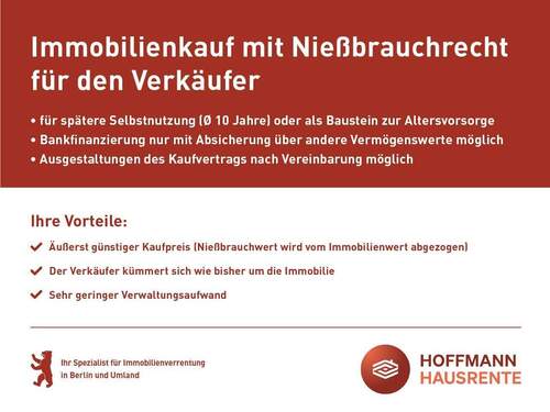 10 Jahre Niessbrauchrecht - 4 Zimmer Einfamilienhaus zum Kaufen in Berlin