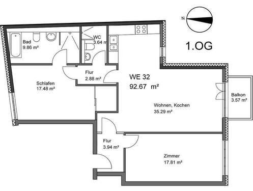 WE_1OG_32.jpg - 3 Zimmer Etagenwohnung zum Kaufen in Berlin