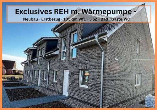 Titelbild REH - Reihenendhaus - Ostrhauderfehn -Neubau - Erstbezug - Zentral - Exklusiv - Wärmepumpe