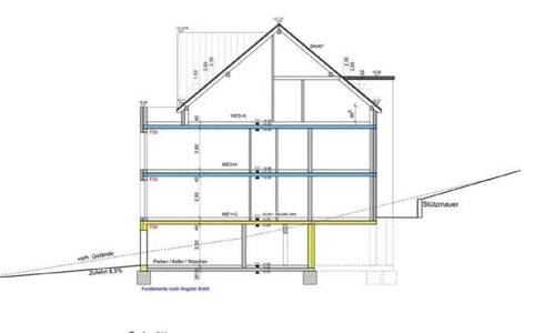Bauzeichnungen , schnitt a-a, 22 - Mehrfamilienhaus, Wohnhaus in Winterberg zum Kaufen