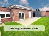 Großzügige Süd-West-Terrasse - 4 Zimmer Mehrfamilienhaus, Wohnhaus in Ostrhauderfehn