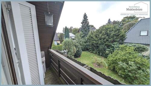 Schlafzimmer Loggia Richtung Westen - 
