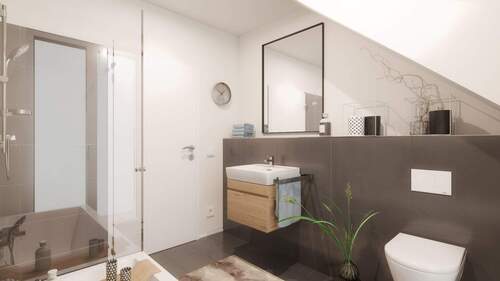 Visualisierung Badezimmer - Etagenwohnung mit 92,00 m&sup2; in Nürnberg zum Kaufen