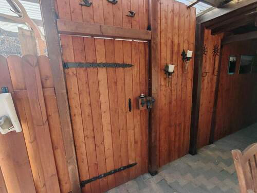 Eingang Werkstatt auf dem Hof - 