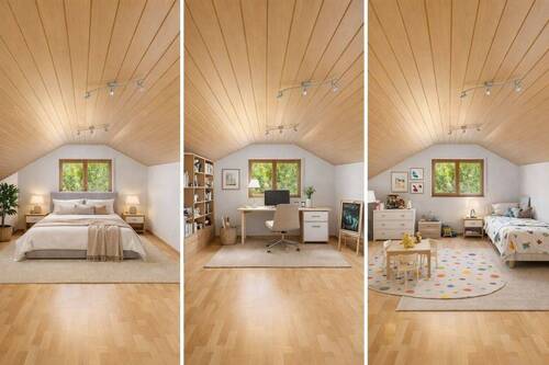 Schlafzimmer 1/Büro/Kind DG - 