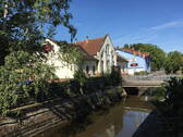 Blick auf Brücke und Insel - 