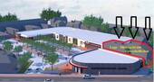 Angebautes -Einkaufscenter - 