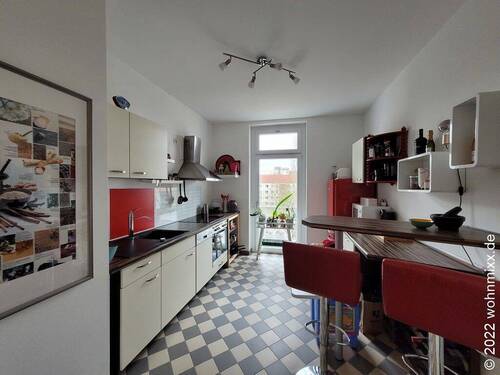 Kochen / Essen (Musterwohnung im Haus) - 4 Zimmer Etagenwohnung in Chemnitz