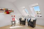 Sitzecke im Wohnzimmer - 3 Zimmer Etagenwohnung in Norderstedt