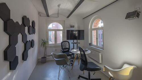 Bürofläche 1 - Großes Office in denkmalgschützem Backsteingebäude - All-in-Miete