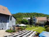 Blick zum Baugrund nach Osten.png - Bestlage Baugrundstück 507qm mit Traumgarten + Gartenhaus + Baugenehmigungs- + Planungskosten inklusive + 76646 Bruchsal.+ für EFH mit 2 Whg