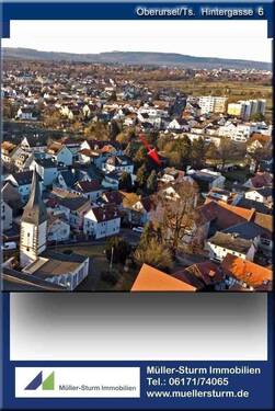Oberursel Hintergasse 6 01 Z Drohne 02 Kirche hoc - Etagenwohnung mit 133,00 m&sup2; in Oberursel zum Kaufen