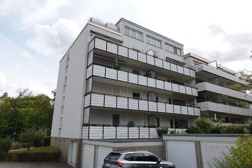 Rückansicht auf die Balkone - 