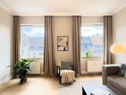 Wohnzimmer - Etagenwohnung mit 123,00 m² in Düsseldorf zum Kaufen