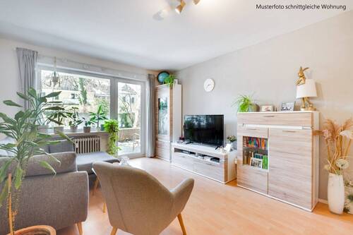 Musterfoto Wohnen - AIGNER - Großzügige 2-Zimmer Wohnung mit Westterrasse in Bestlage Bogenhausen
