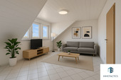 Wohnzimmer gestaged - 2 Zimmer Etagenwohnung in Bad Kreuznach