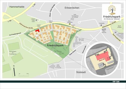 Lageübersicht - Etagenwohnung mit 68,20 m² in Villingen-Schwenningen zum Kaufen