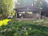 Doppelcarport im Gartenbereich - 
