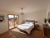 Schlafzimmer mit Balkonzugang - 