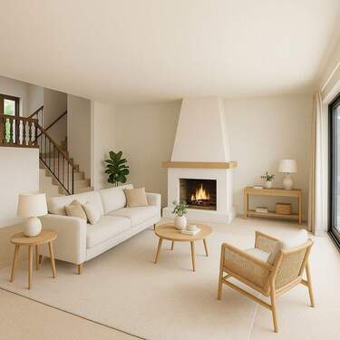 Wohnzimmer - 5 Zimmer Einfamilienhaus zum Kaufen in Bad Soden