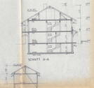 Schnitt durch Haus u Garage - 