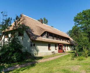 Landhaus unter Reet, teilsaniert, am See, inkl. Ferienwohnung, Stallungen, Weiden und Wald. - Witzin
