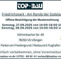 Friedrichspark Haus A5: Großer Balkon mit 17 m², Tageslichtbad, Gäste-WC, 1.-3.OG, KfW 55! - Villingen-Schwenningen
