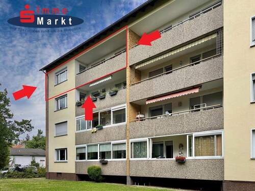 Gartenansicht II - 4 Zimmer Etagenwohnung in Minden