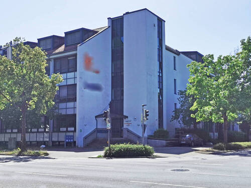 Fassade mit Werbemöglichkeit - 