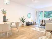 Wohn/Esszimmer - 2 Zimmer Etagenwohnung zum Kaufen in Hamburg