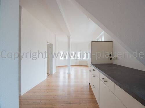 Blick in den Wohnbereich - Etagenwohnung mit 65,00 m&sup2; in Plauen zur Miete