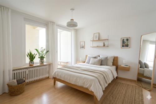 Zimmer 3 - virtually staged - 