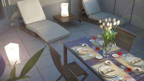 Hhm_Terrasse_02_0030 - 4 Zimmer Etagenwohnung in Hockenheim