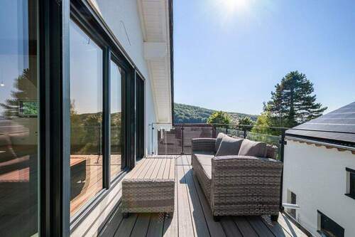 Balkon mit herrlichem Fernblick (Ausrichtung Nordw - 