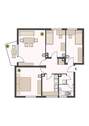 Grundriss 4 Zimmer links - 
