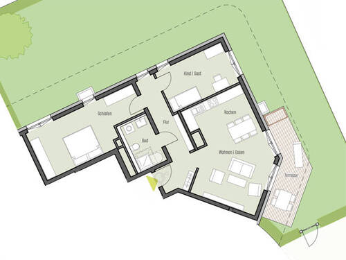 Shape Wohnung 4.0.2 - 3 Zimmer Etagenwohnung zum Kaufen in Frankfurt am Main